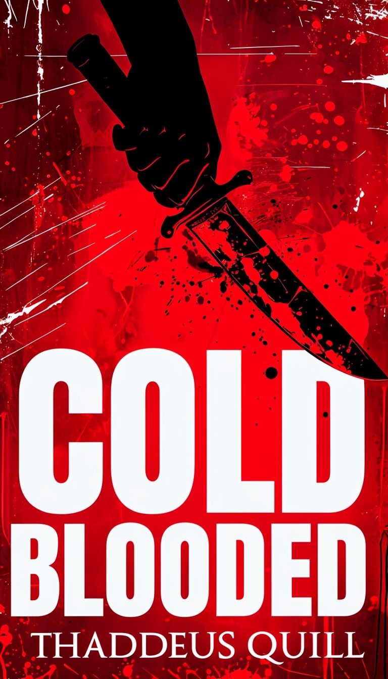 Cold Blooded Intense Thriller Book Cover Design