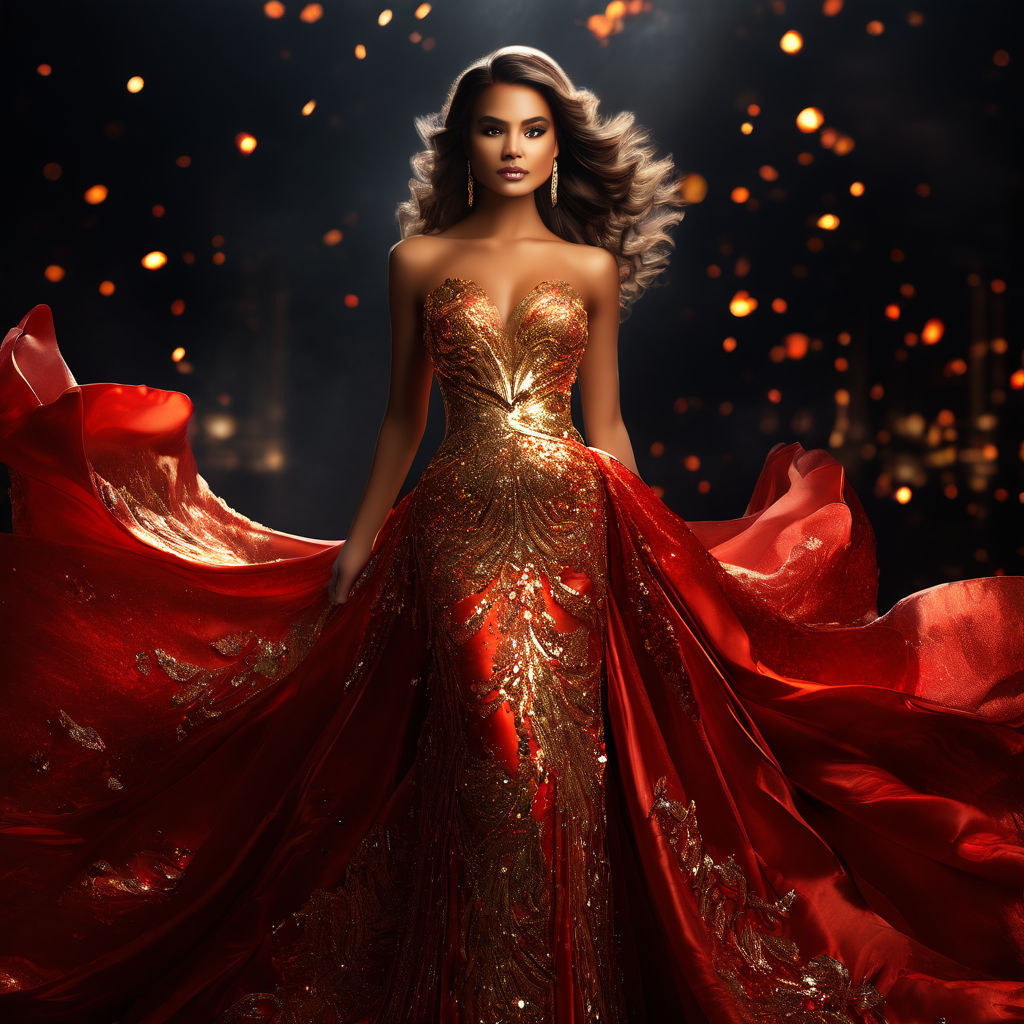 Lava Prom Dress