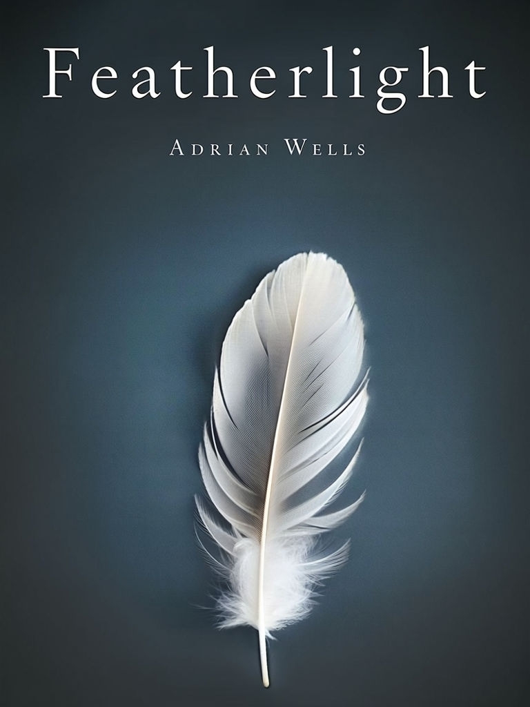 Elegant Minimalist Featherlight Book Cover Design by Adrian Wells EBook Cover