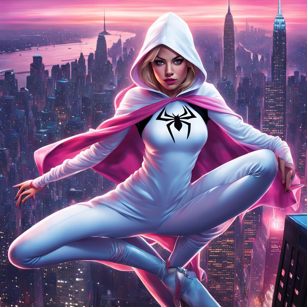 spider-gwen super detailed full body