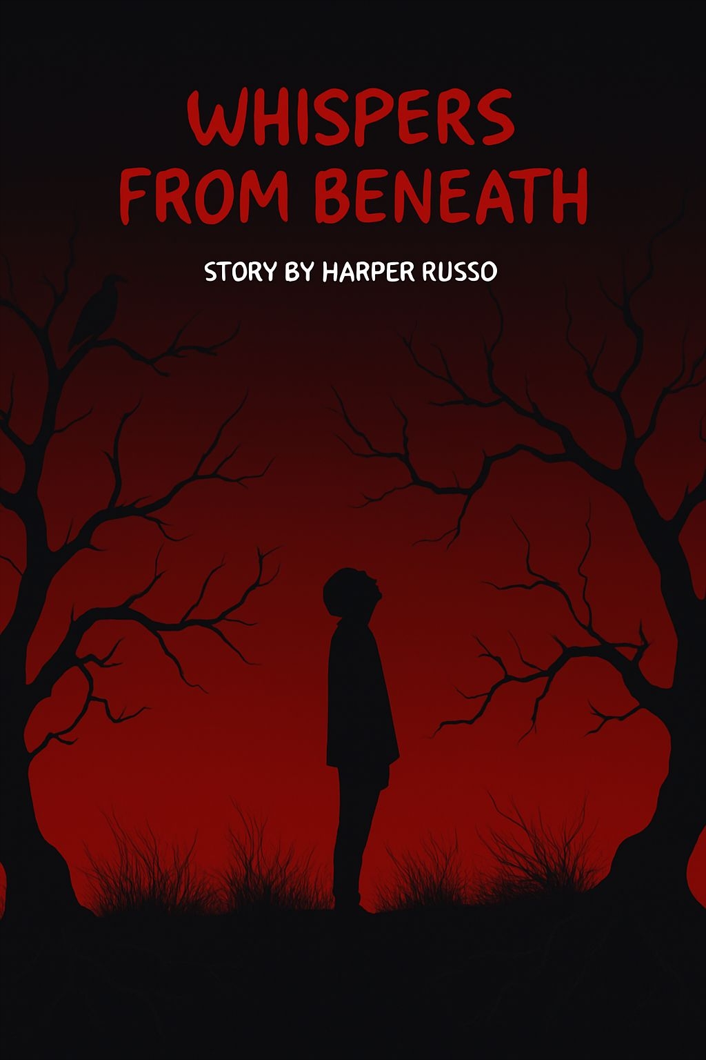 Whispers from Beneath Dark Atmospheric EBook Cover by Harper Russo