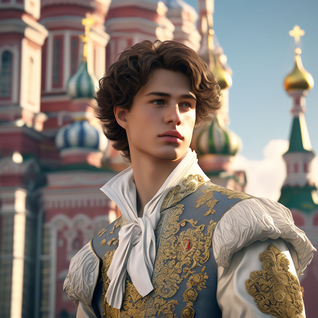 Russian noble young man in full height by тянка качик - Playground