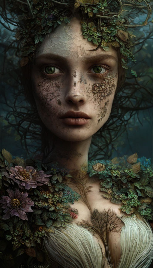 Beautiful dryad by Simeon Guthier - Playground