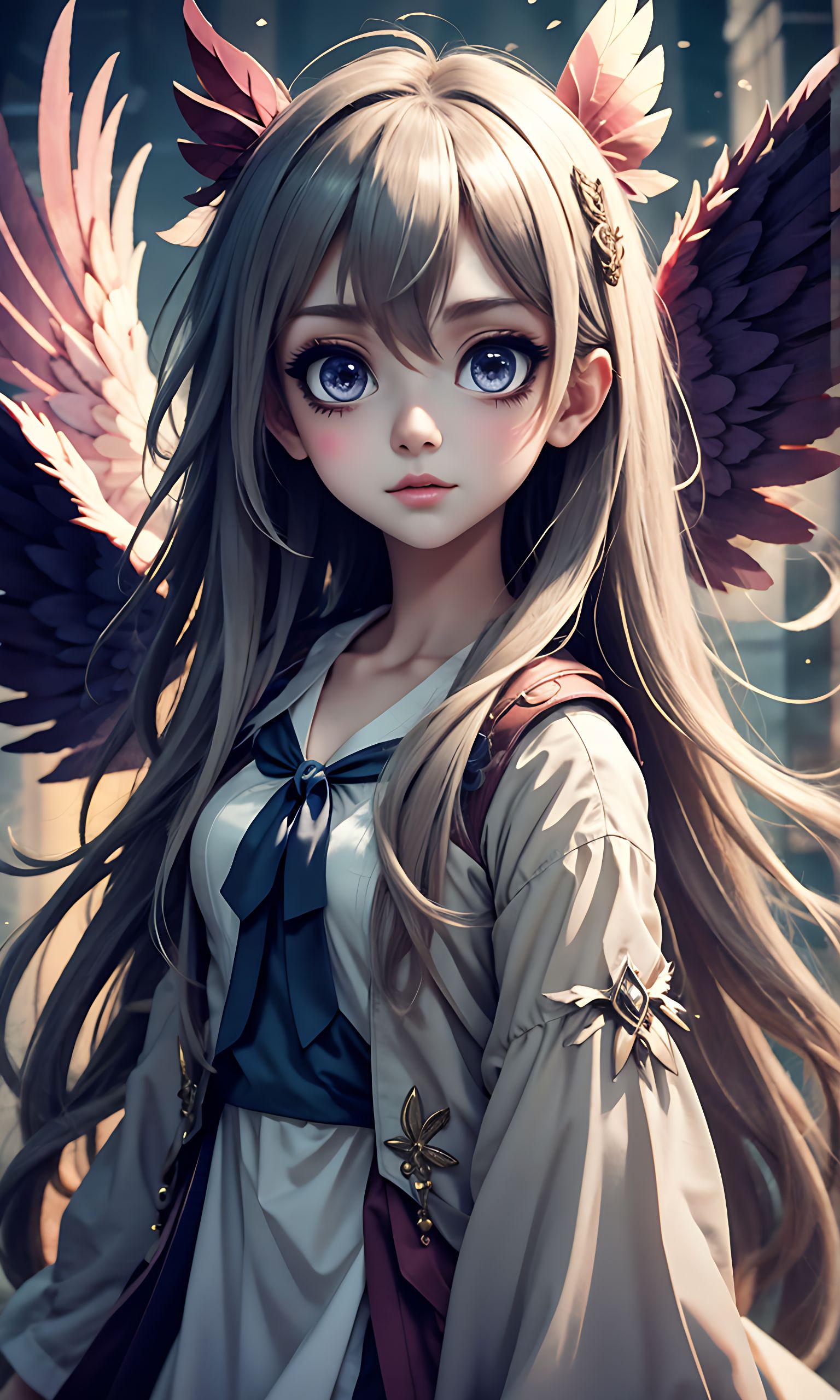 anime potrait of angel