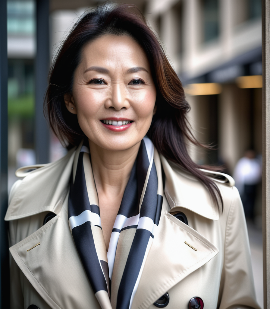 54 year old asian business woman