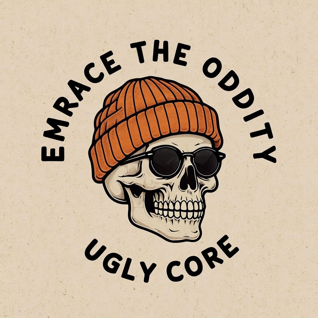 Cool Skull with Beanie and Sunglasses Embrace the Oddity T-Shirt