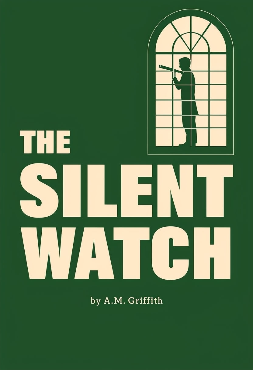 The Silent Watch Minimalist Book Cover Design by A.M. Griffith EBook Cover
