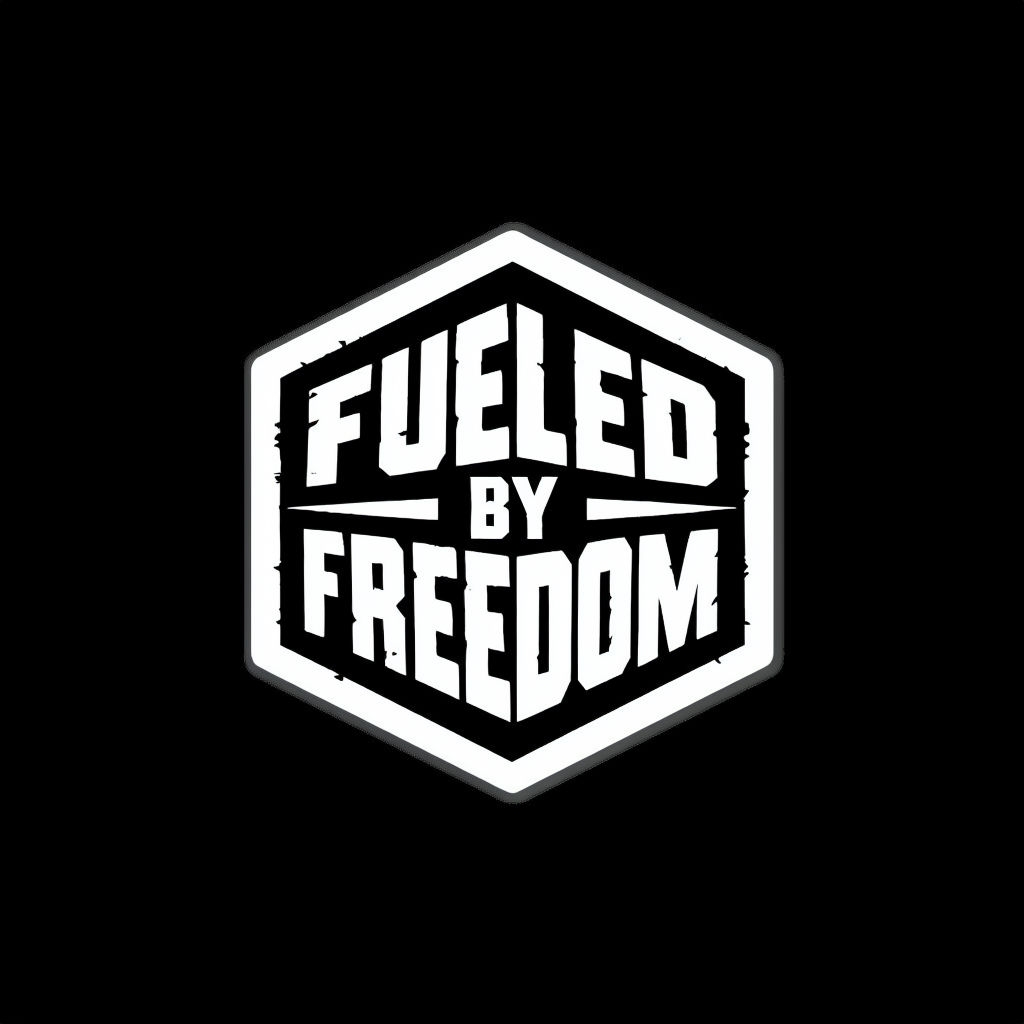 Fueled by Freedom Hexagonal Graphic Design for Hats