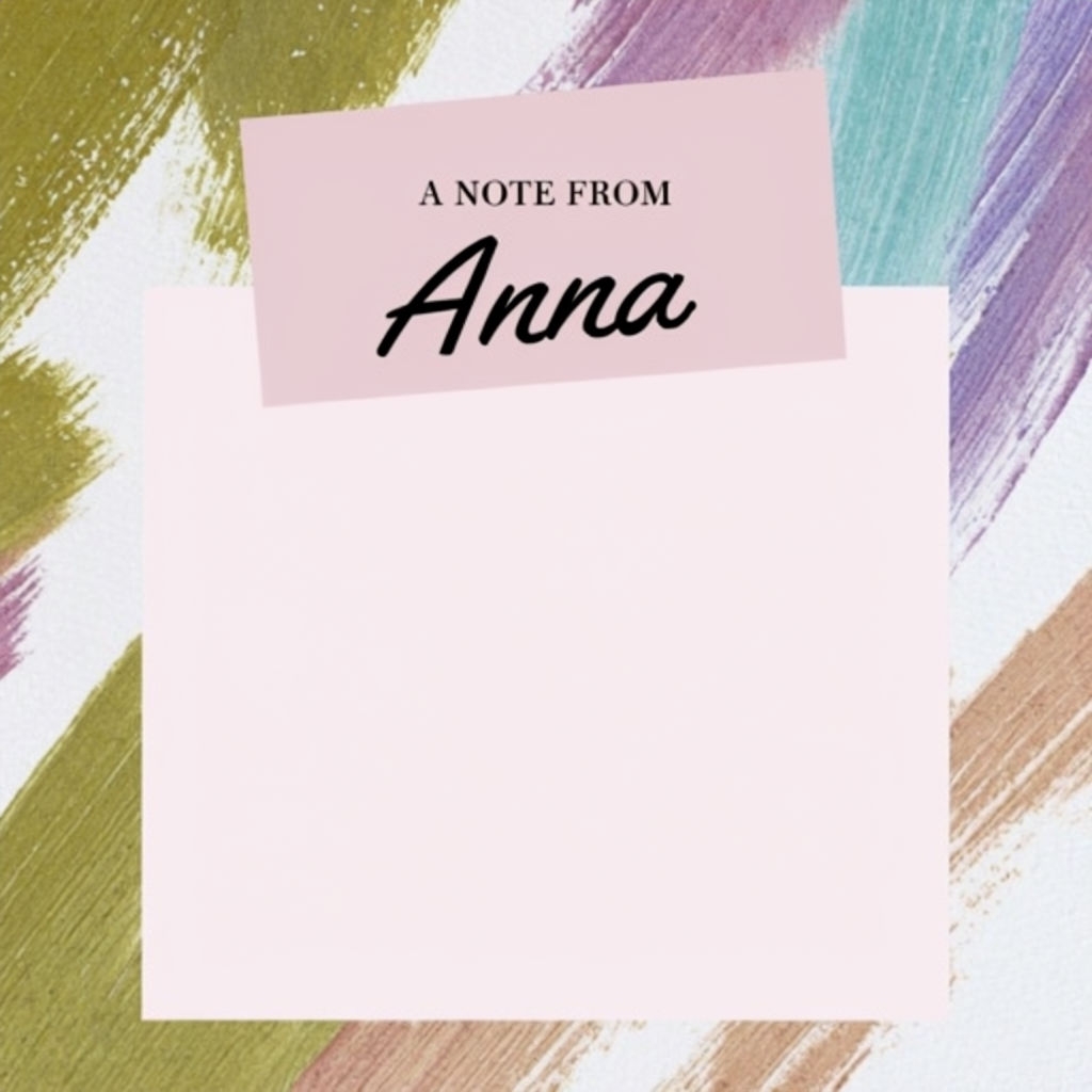 Artistic Pastel Letterhead Design for Personal Notes Social Media Post