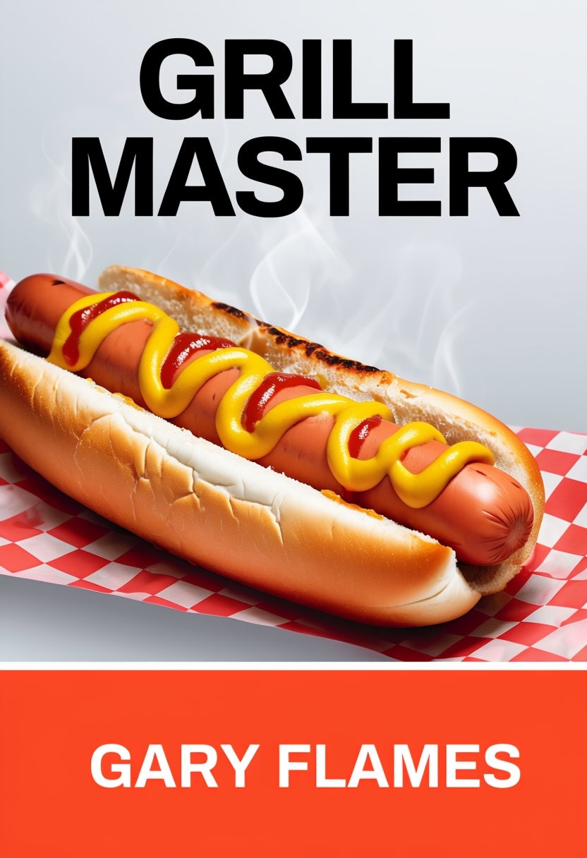 Grill Master Delicious Hot Dog Photography EBook Cover
