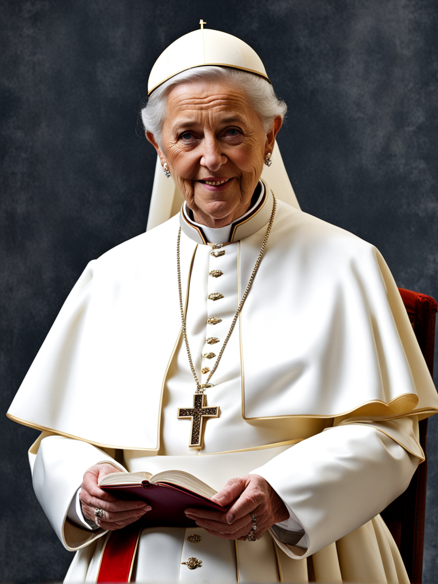 Photo of a woman pope by nikorgod playground