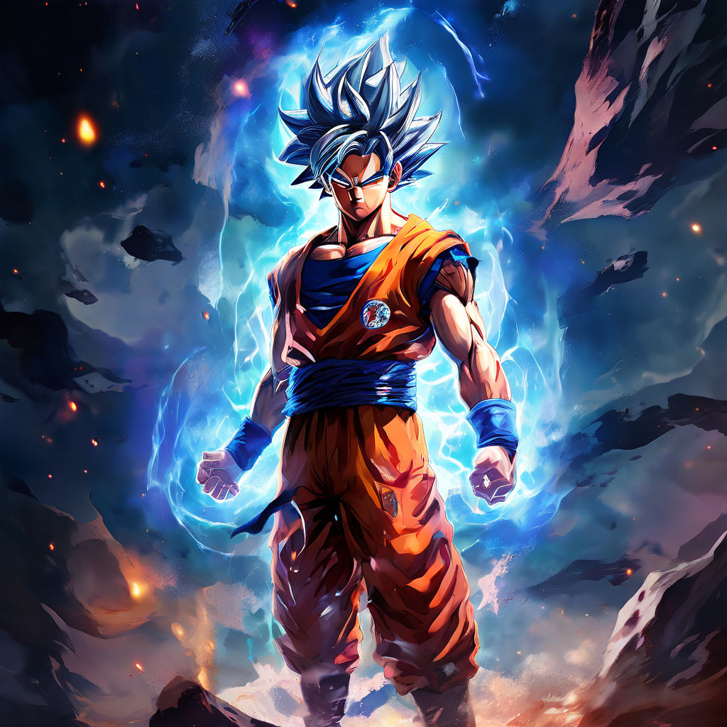 Goku in Ultra Instinct form by Anthony Javier - Playground