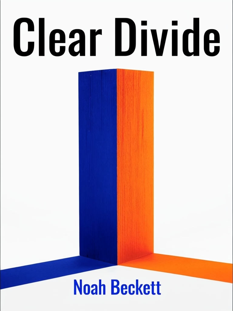 Clear Divide Self-Help Book Cover Design for Decision-Making