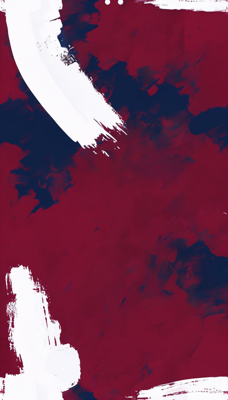 Dynamic Abstract Brushstrokes on Crimson Navy Background Phone Case Cover