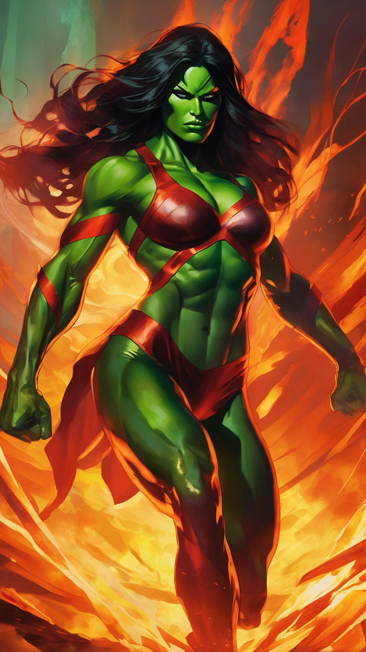 She hulk in a bikini