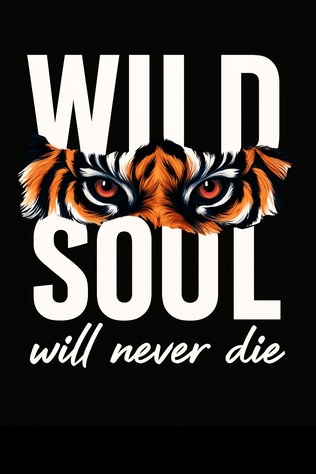 Bold Wild Soul Tiger Eyes Motivational T-Shirt