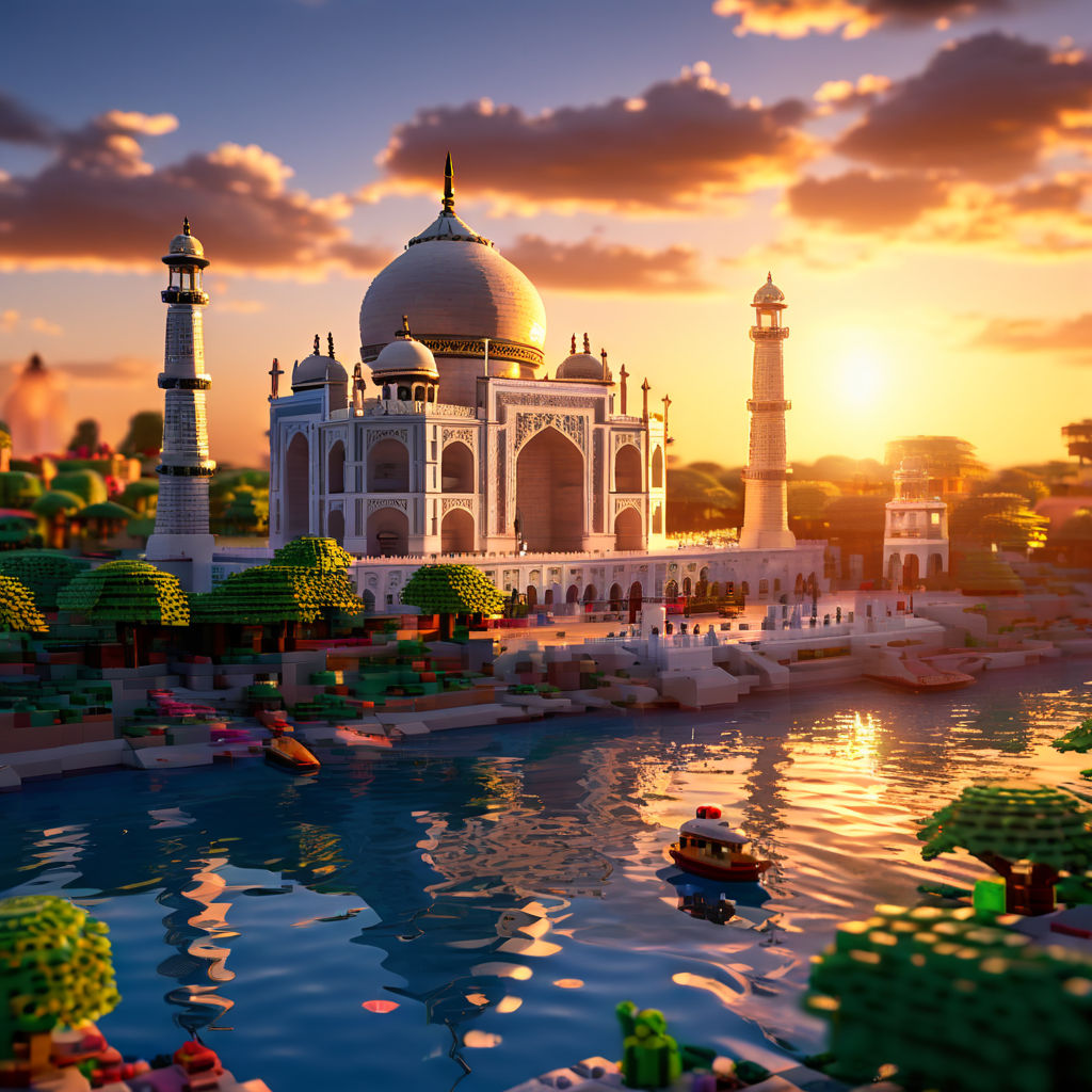 plano de minecraft taj mahal