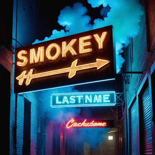 Smokey downtown street from the 1980s with a back alley show... by ...