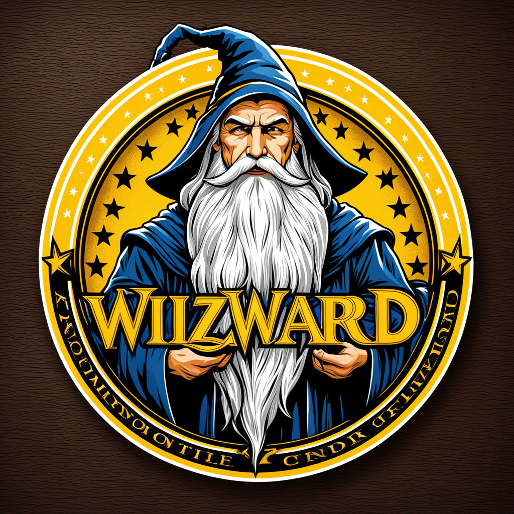 The logo circle then colors yellow and white types of wizard... by Mark ...