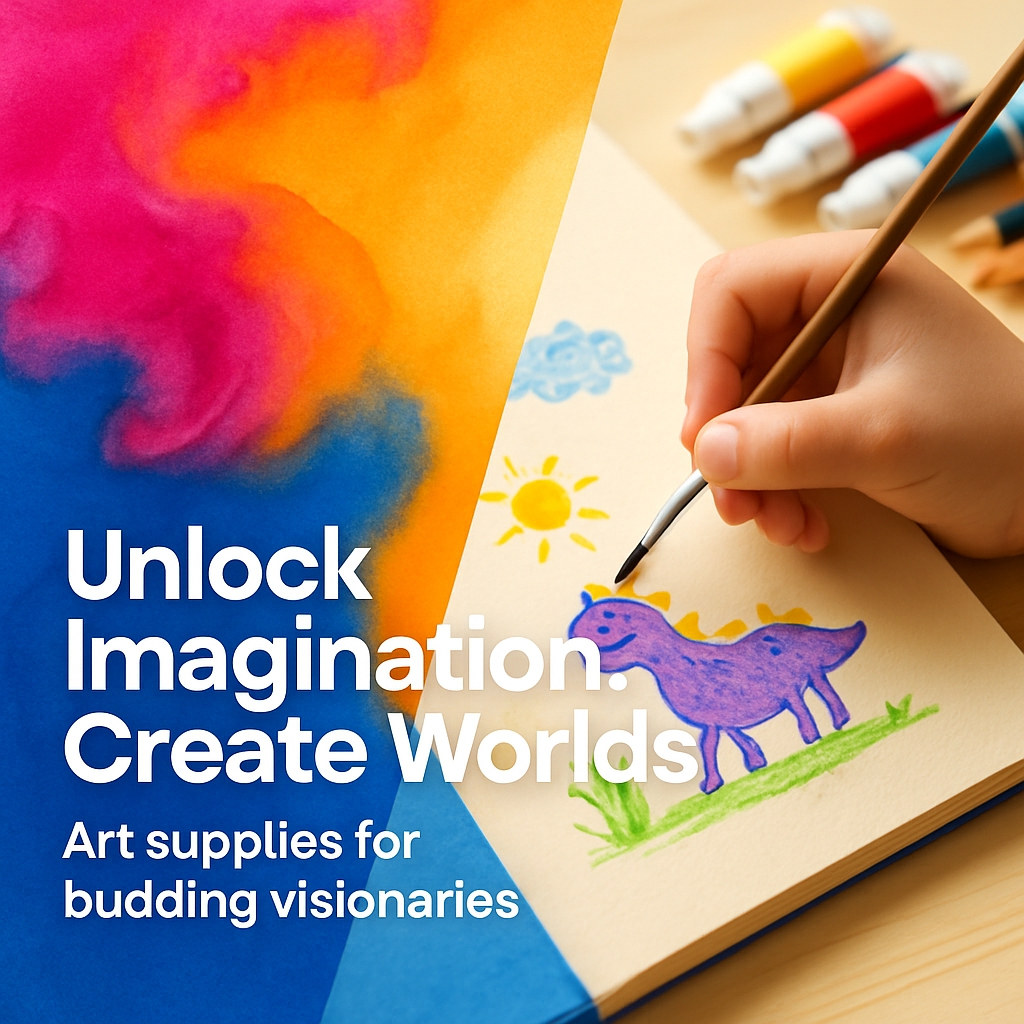 Unlock Imagination Create Worlds with Art Supplies for Kids Ads
