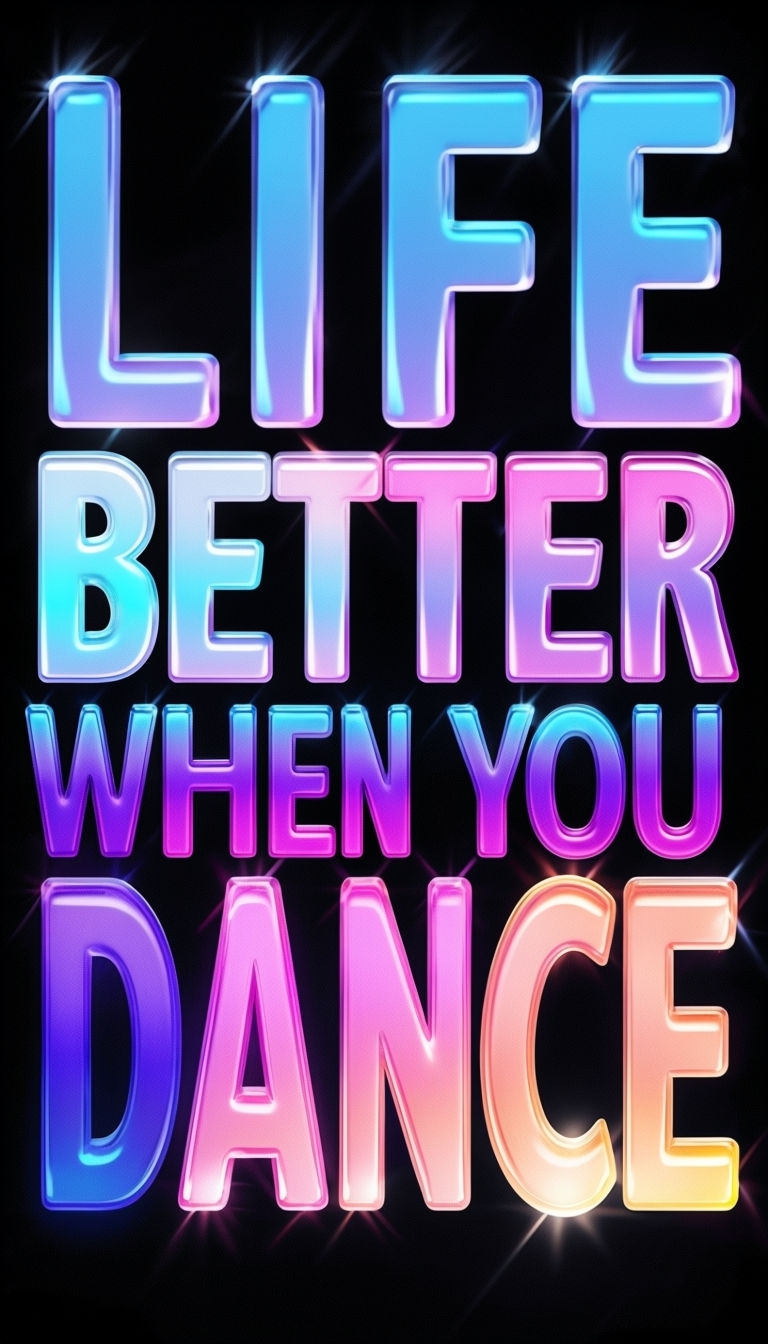 LIFE IS BETTER WHEN YOU DANCE Motivational Typography Phone Case Cover