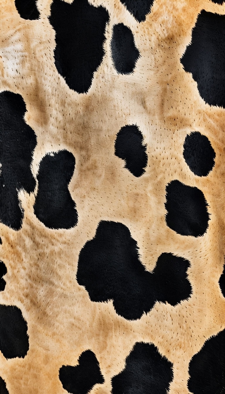 Striking Cowhide Pattern Close-Up Photograph for Phone Case Cover