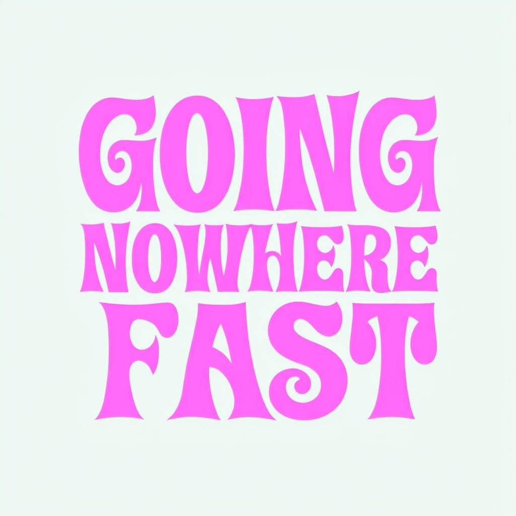 Going Nowhere Fast Playful Typography Design for Hats