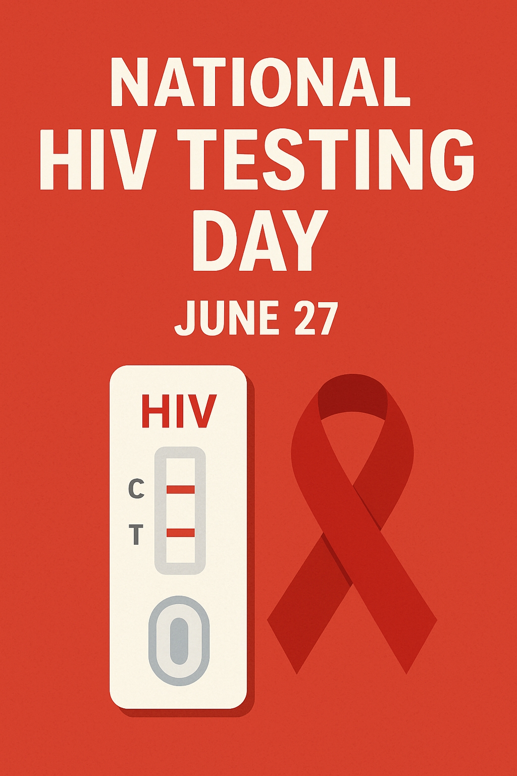 National HIV Testing Day Awareness Poster Design