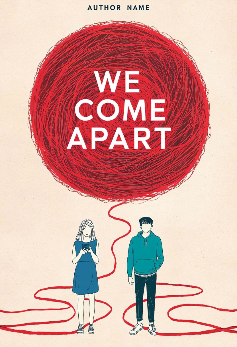 We Come Apart Bold Cover Design with Minimalist Illustrations EBook Cover
