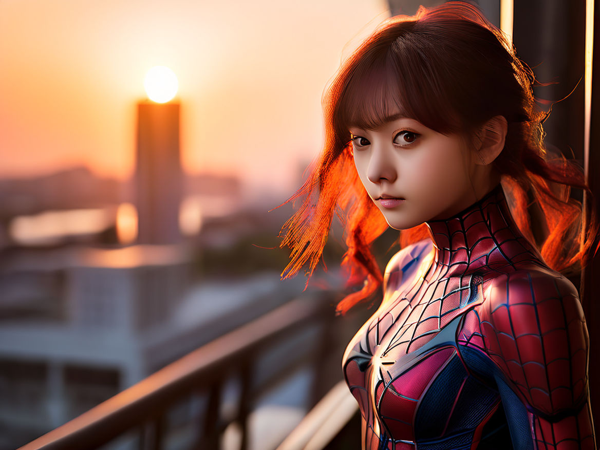 beautiful spider-man girl