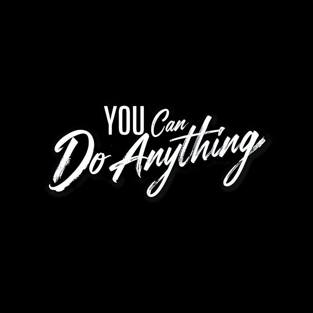 You Can Do Anything Motivational Quote T-Shirt