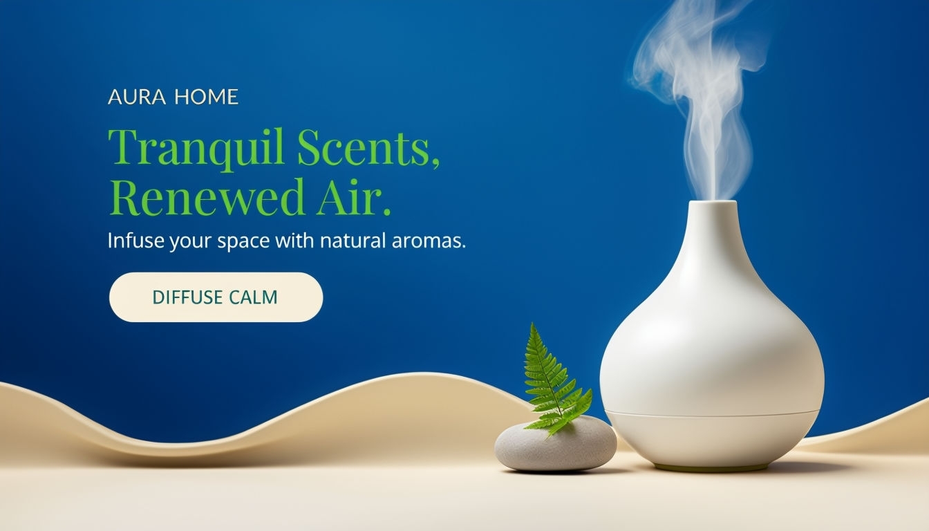 Tranquil Scents Renewed Air Ceramic Diffuser Advertisement