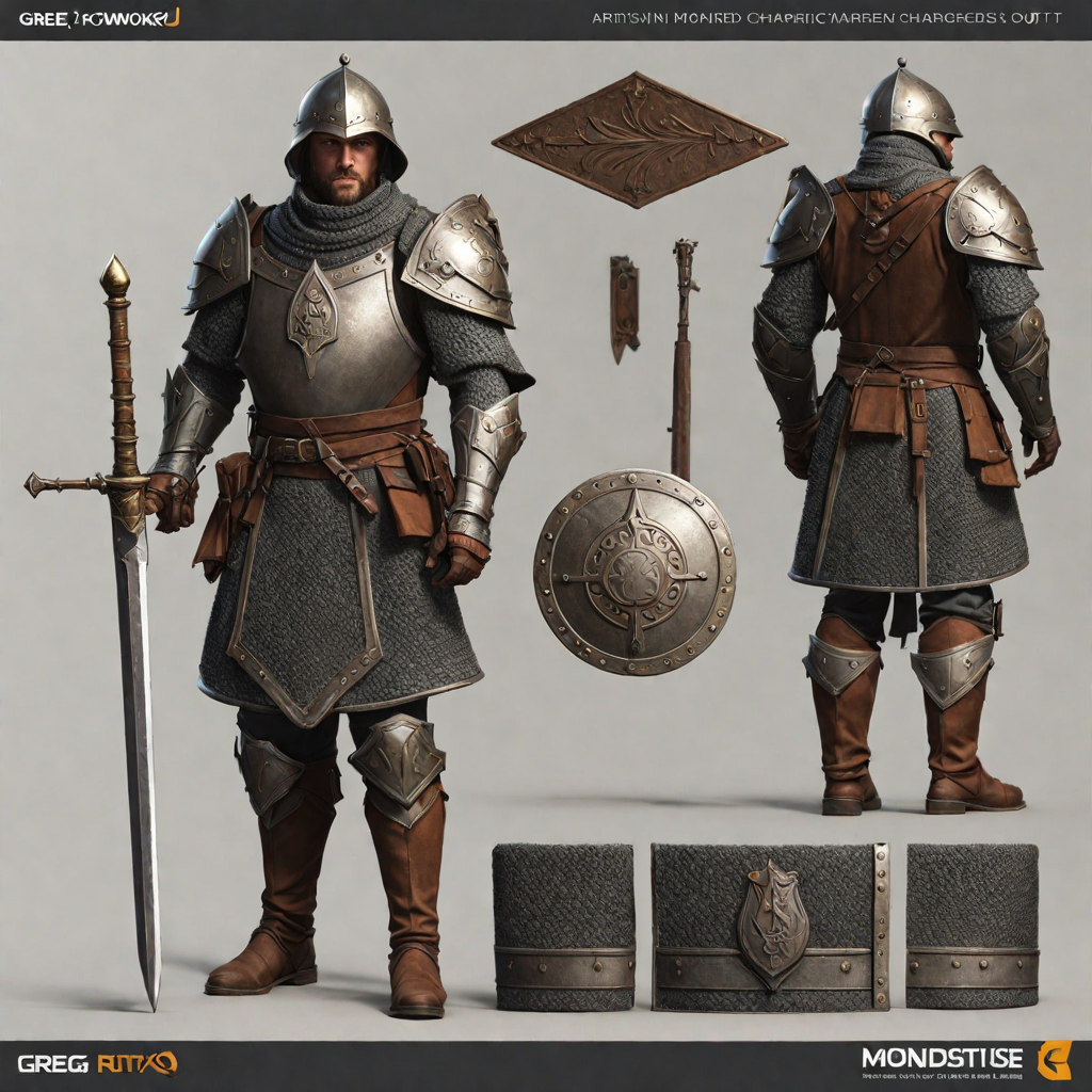 Medieval norman armored soldier character outfit by Roberto Feick ...