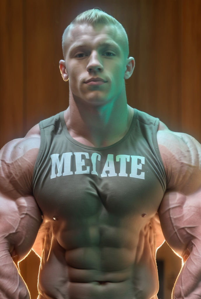 A handsome male 23 year old white bodybuilder by bob noodals - Playground