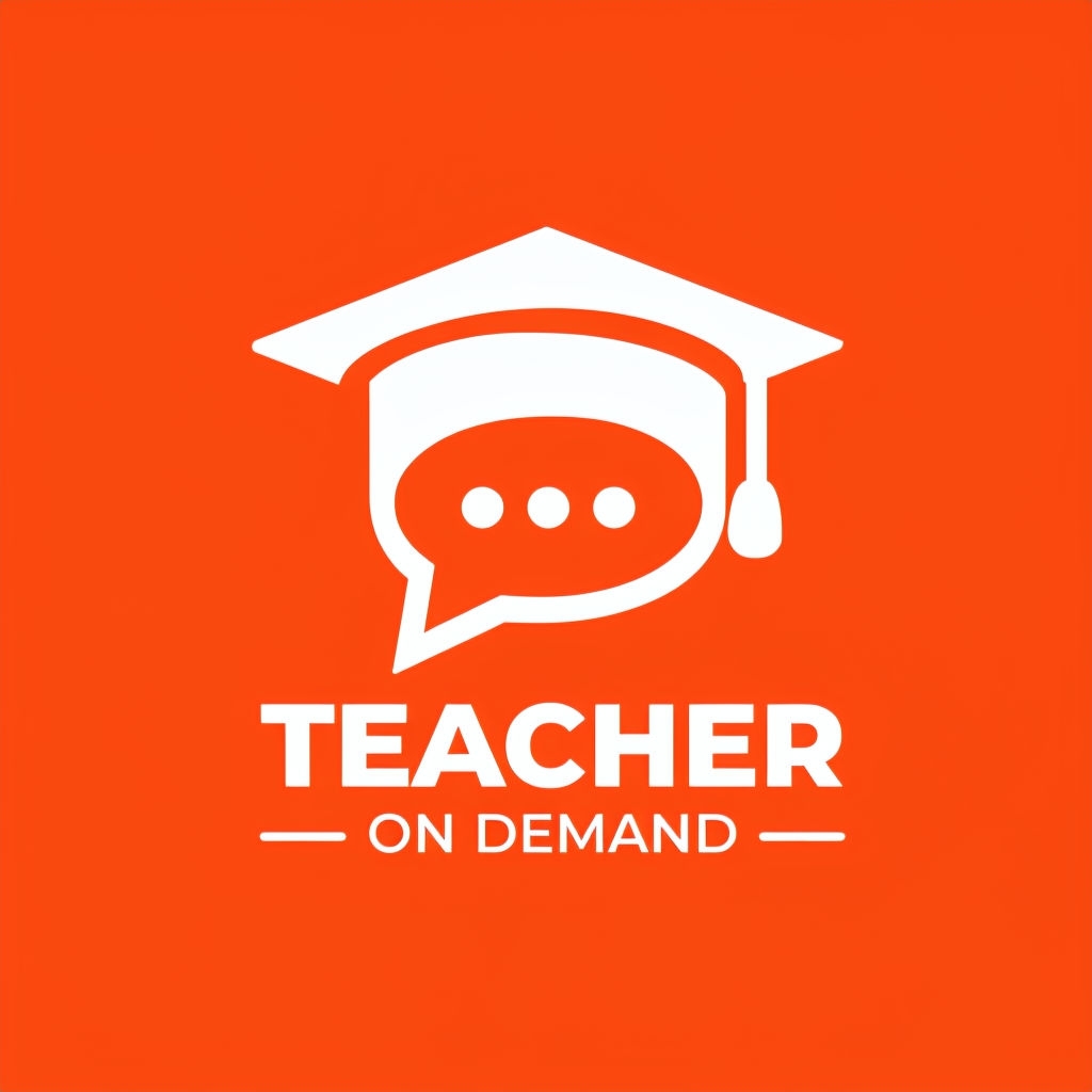 Minimalist Graduation Cap Teacher On Demand Logo