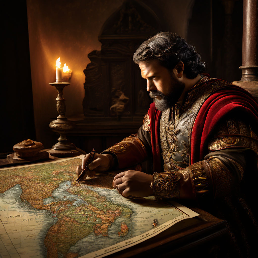 Hannibal Barca looks at the map of italy. by SAYADI HOUSSINE - Playground