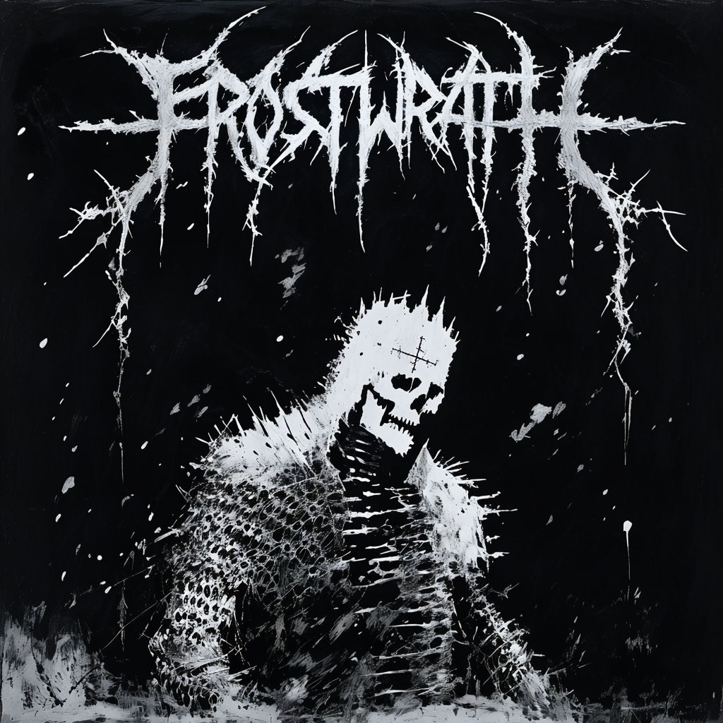 Chaotic Black Metal Aesthetic of Frostwraith Album Cover Artwork