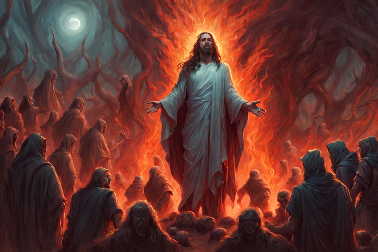 Jesus descended into hell by time to 2020 playground
