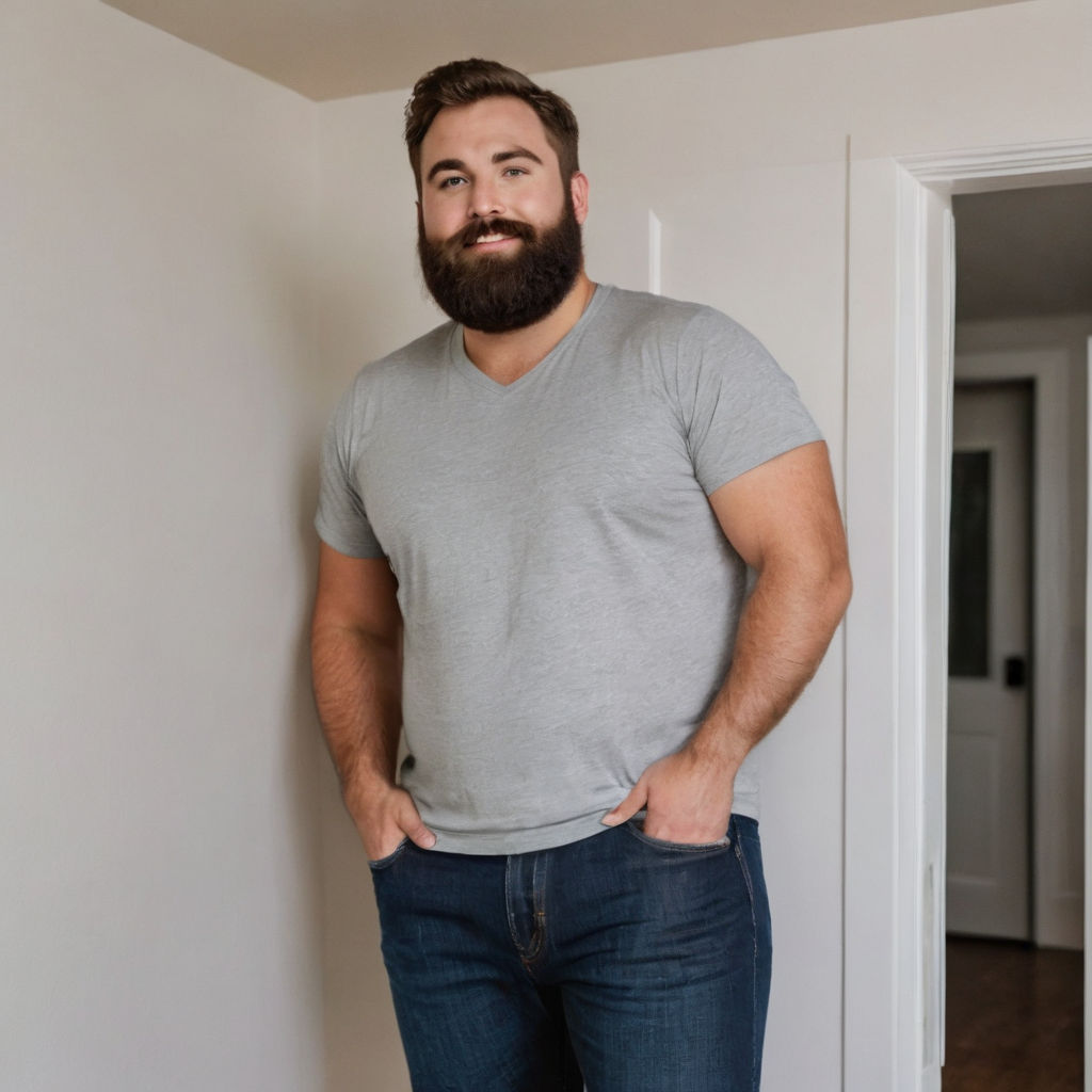 fat cute guy of 30 years old