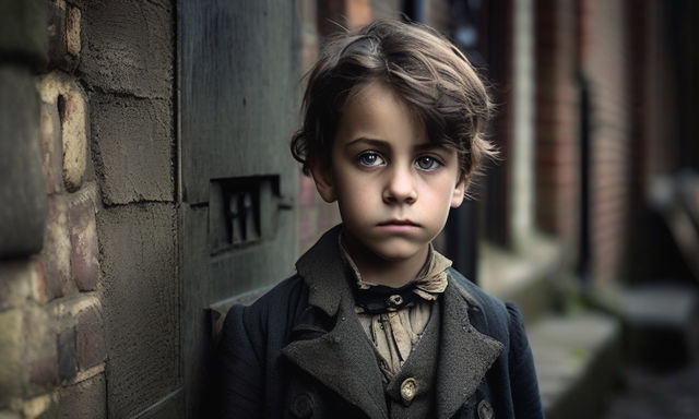 Victoriana-era orphan boy by Shankar Narayan - Playground