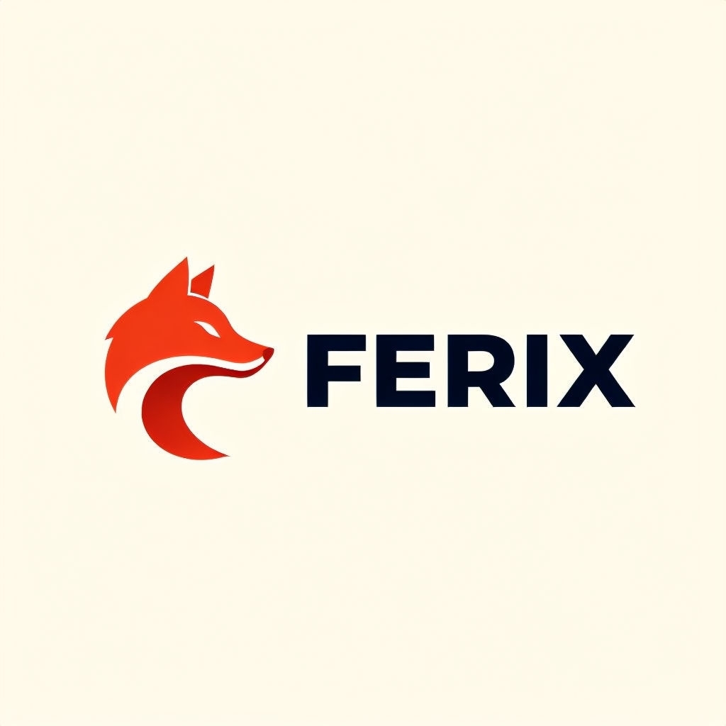 Modern Minimalist Red Fox Head Logo for Fintech Brand