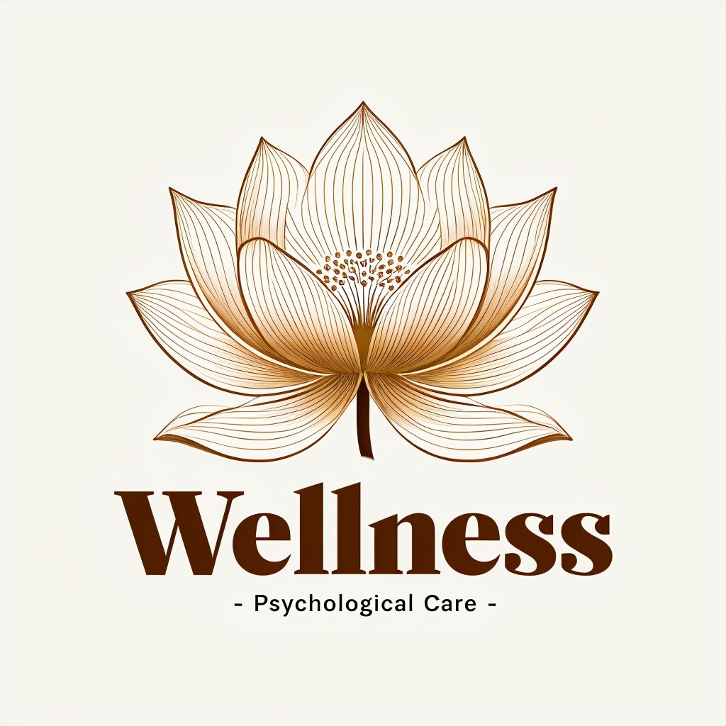 Elegant Minimalist Lotus Flower Wellness Logo