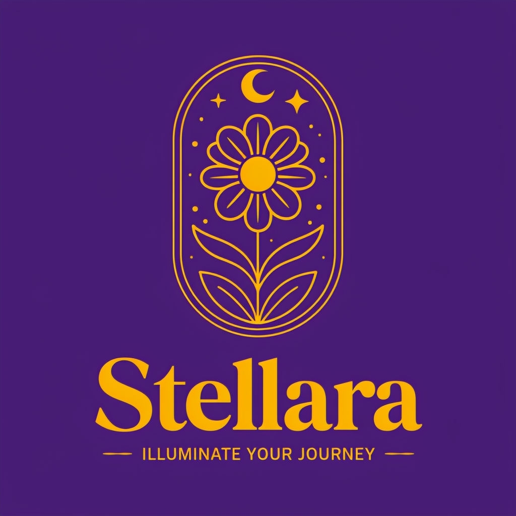 Elegant Minimalist Stellara Logo with Celestial Accents