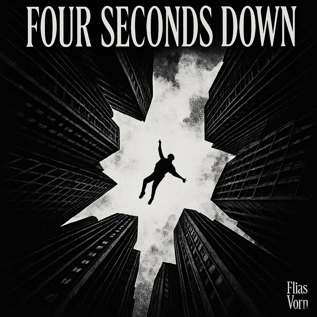Dramatic Black and White Urban Freefall Album Cover Art Spotify Album Cover