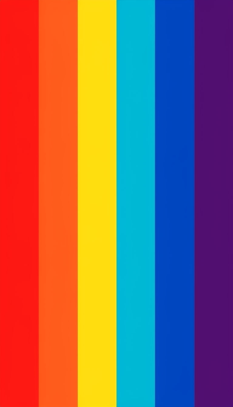 Bold Rainbow Vertical Bands Abstract Design Mobile Wallpaper