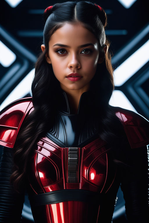 Beautiful Jenna Ortega as sinister Dark Sith warrior by Jiří Hráček ...