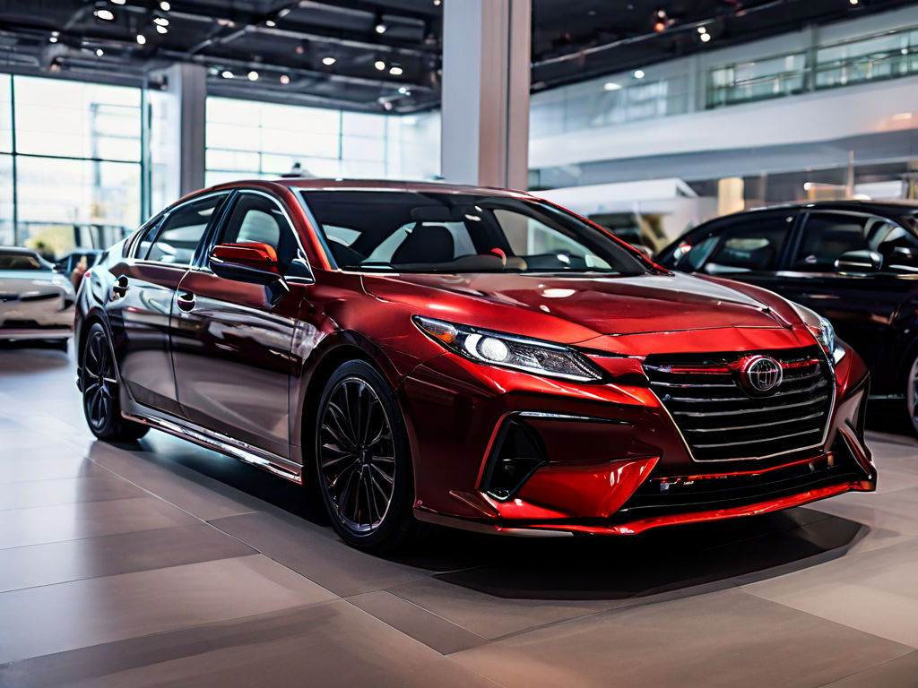 Toyota Camry in a car showroom by bella dudaeva - Playground