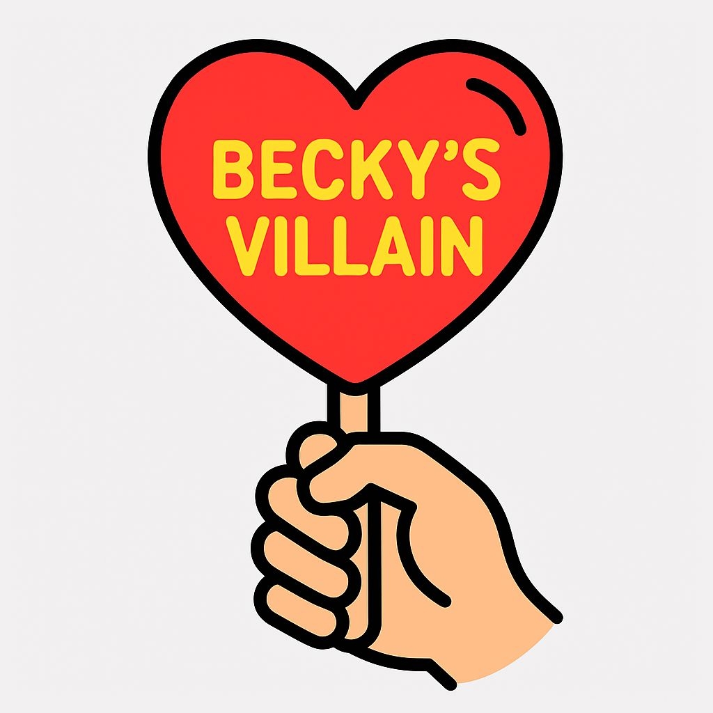 Minimalist Cartoon Heart Lollipop Hand Sticker Design