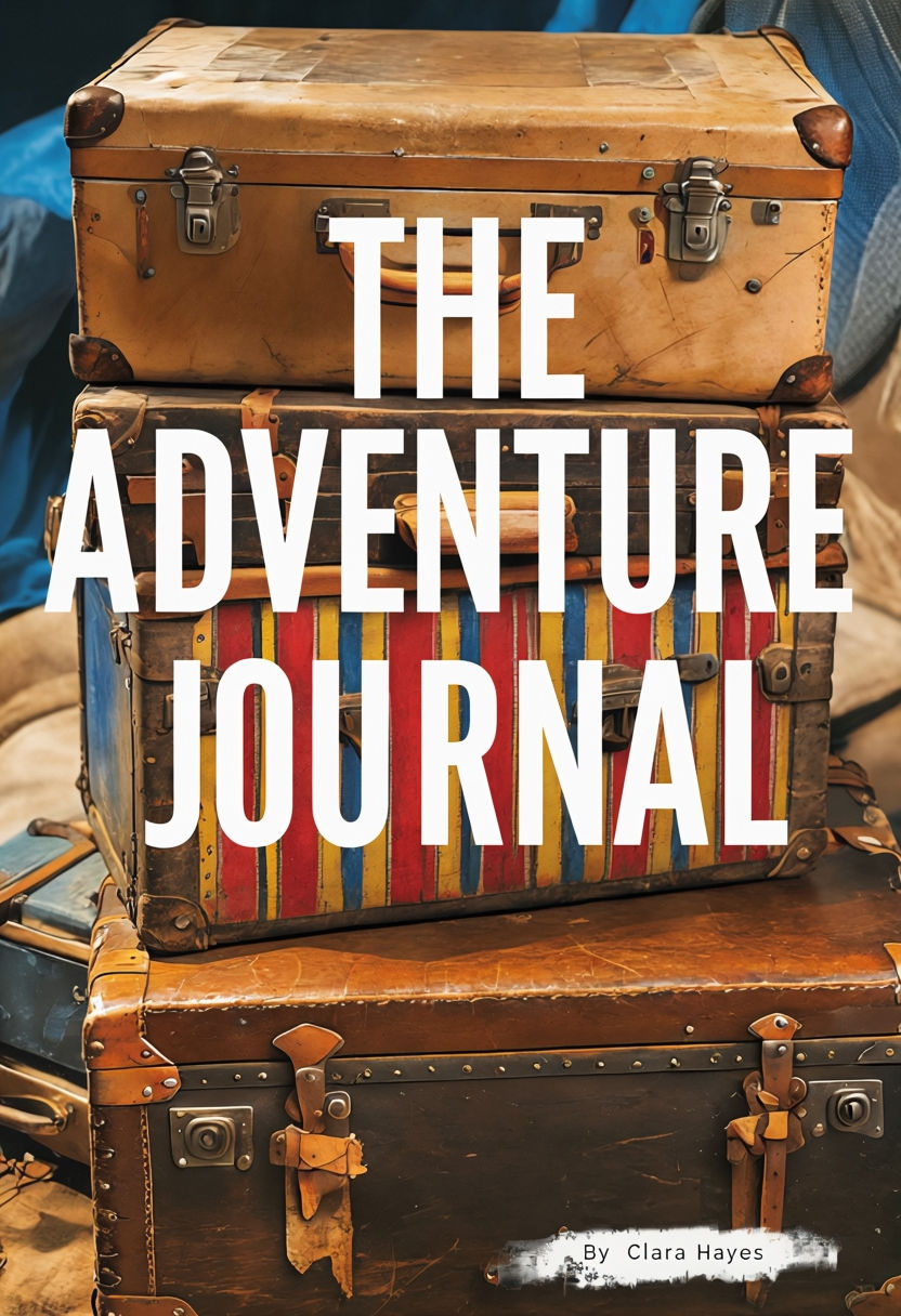 Vibrant Vintage Travel Trunks Cover for The Adventure Journal Poster