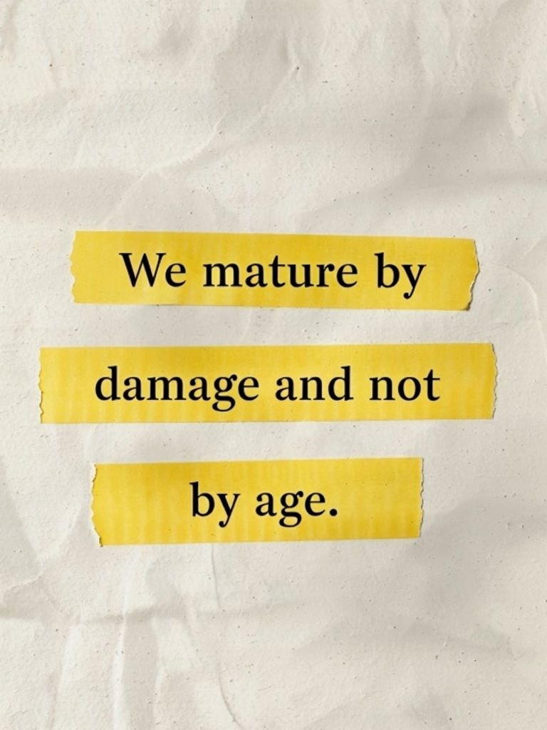 Motivational Quote on Textured Paper with Yellow Tape Poster